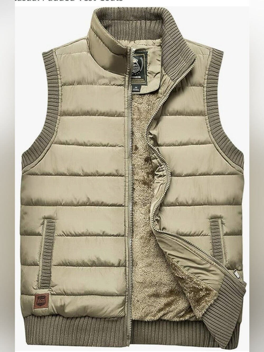  NWT Men's Outdoor Stand Collar Fleece Vest